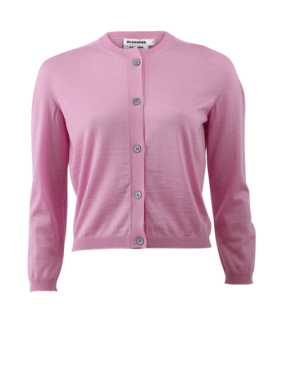 JIL SANDER-Cropped Cardigan-