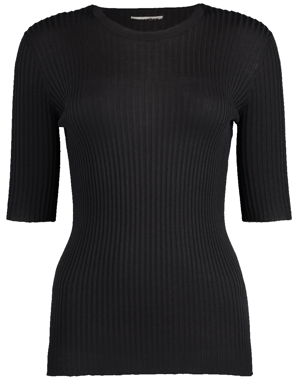 JIL SANDER-Ribbed Knit Pullover-