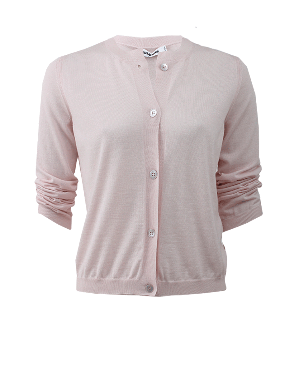 JIL SANDER-Cropped Crew Cardigan-