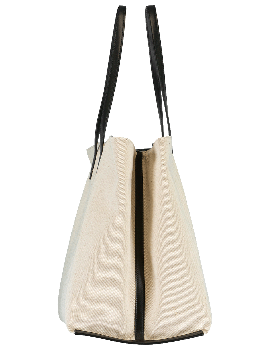 JIL SANDER-Linen Canvas Large Shopper-NATURAL