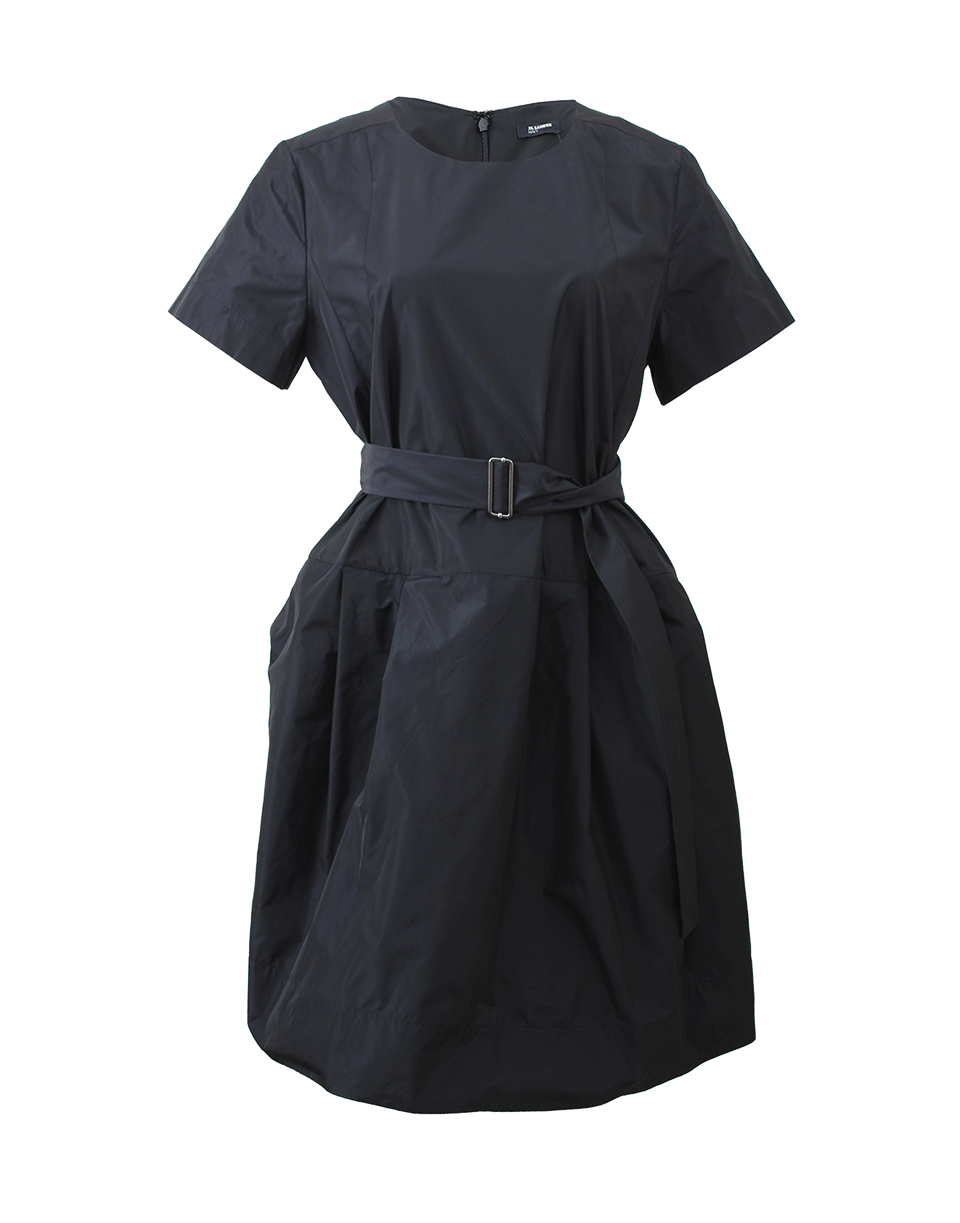 JIL SANDER NAVY-Belted Dress With Pockets-