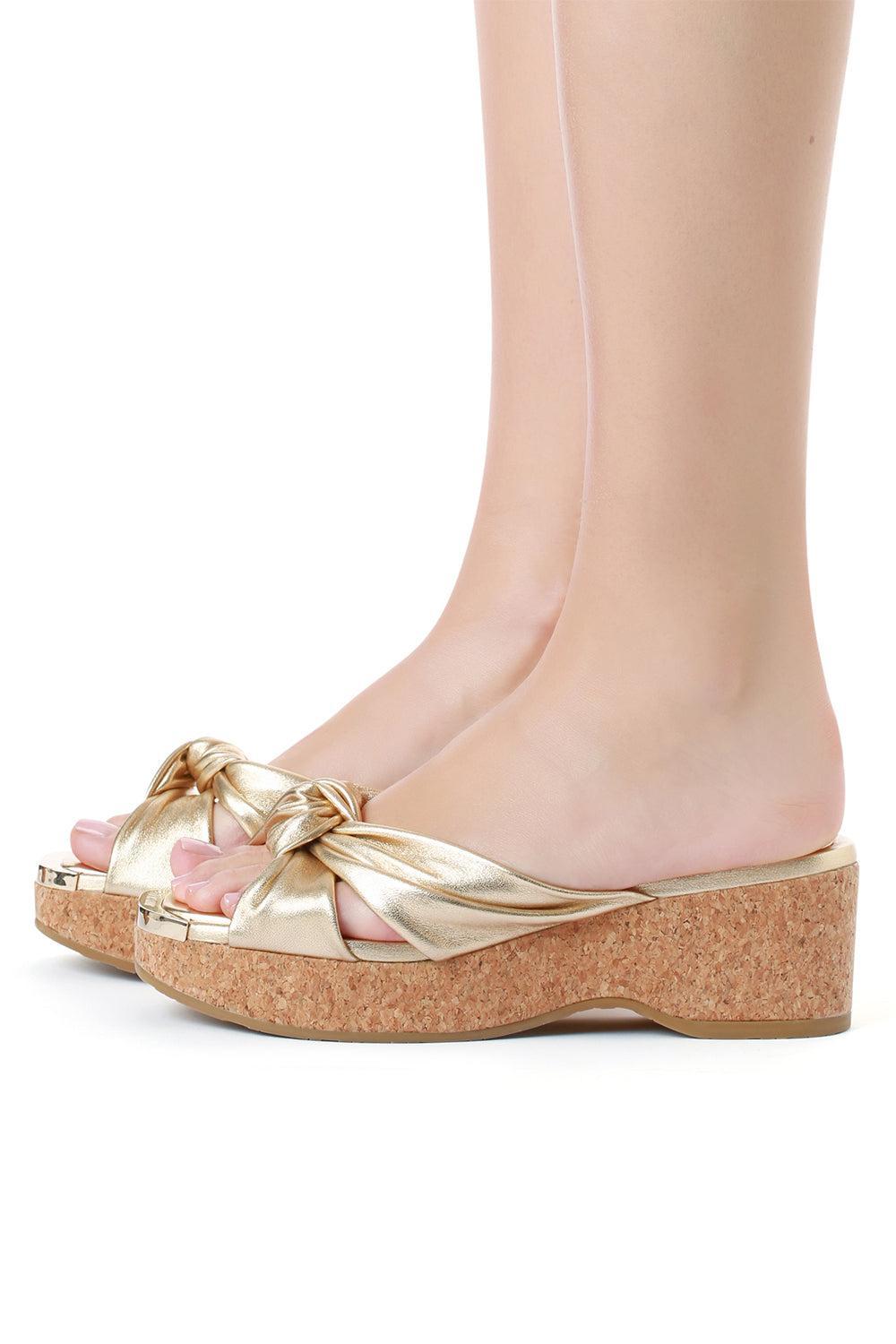 AVENUE METALLIC WEDGE-GOLD-36-SHOESANDAL-JIMMY CHOO
