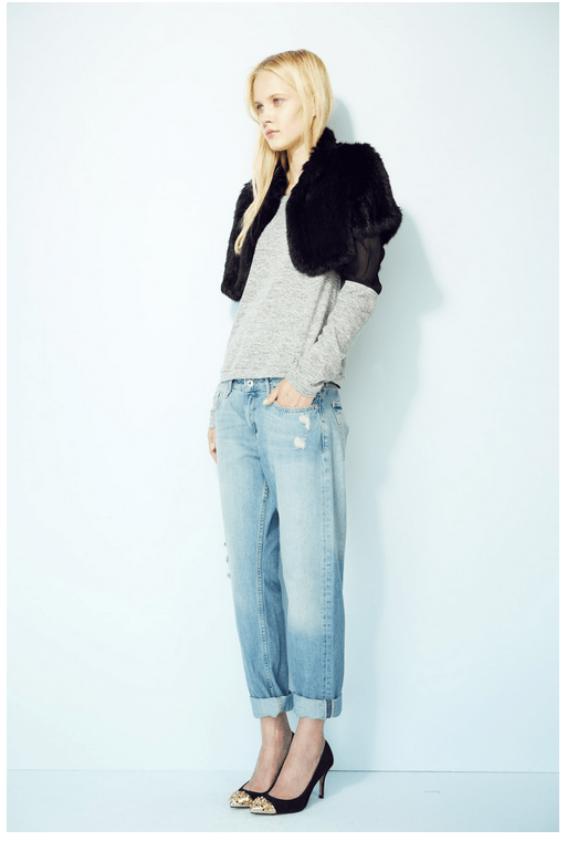 JOCELYN-Dyed Rabbit Knitted Shrug-