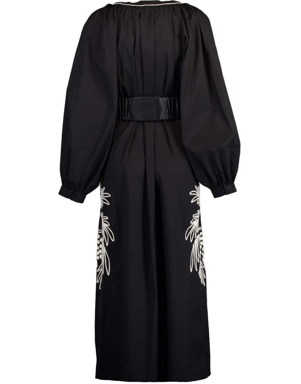 JOHANNA ORTIZ-Black Real Expedition Embroidered Dress-