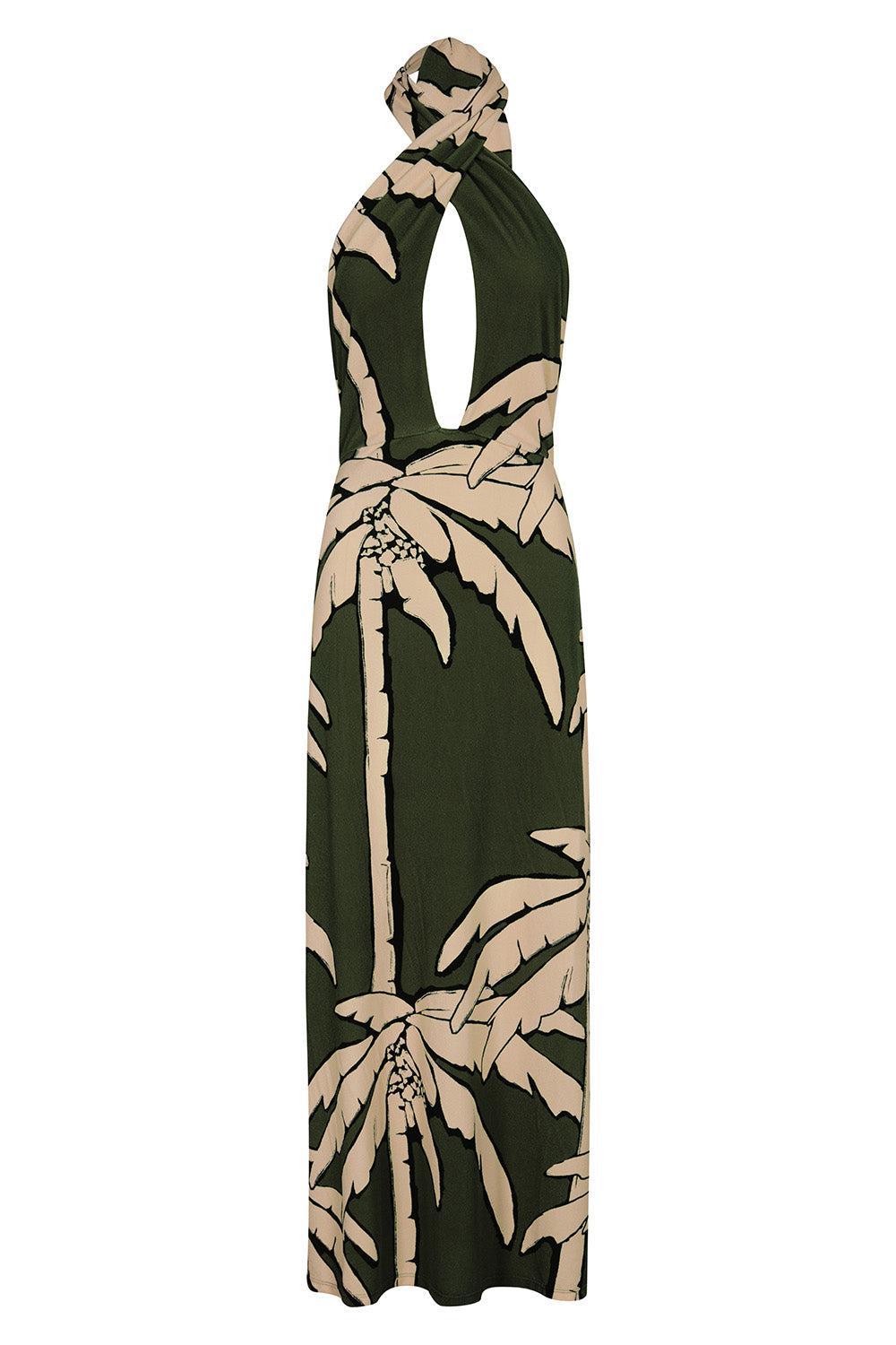 Oceanic Mantra Dress-GRN/ECRU-XS-CLOTHINGDRESSCASUAL-JOHANNA ORTIZ