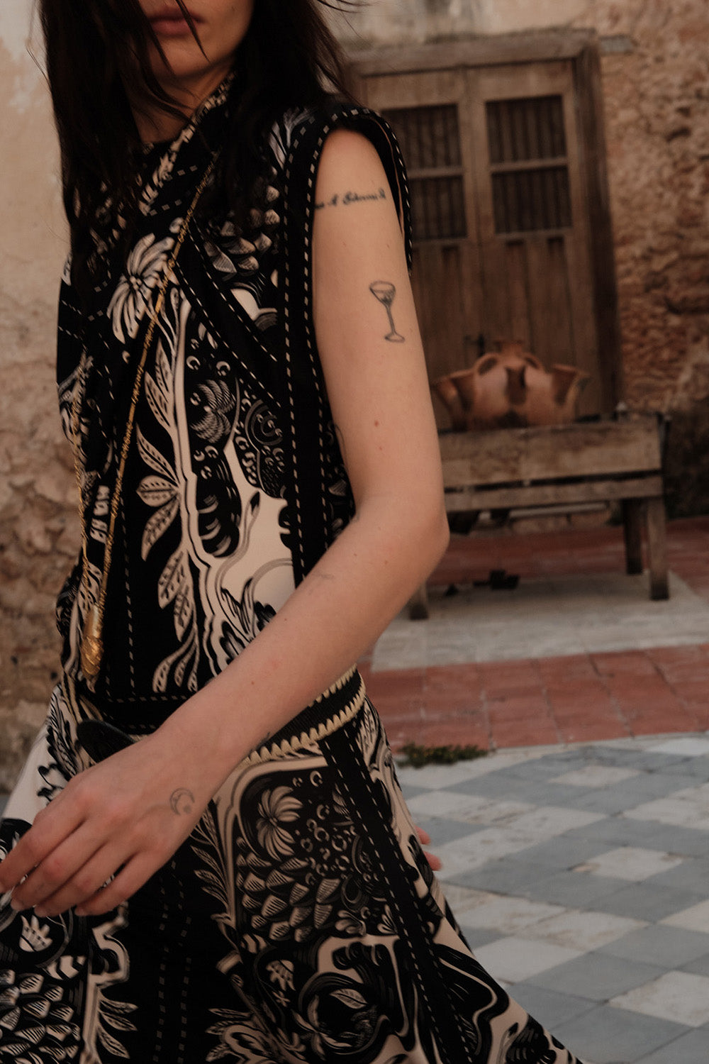  Old School Jaguar Midi Dress-NOVELTY-2-CLOTHINGDRESSCASUAL-JOHANNA ORTIZ 