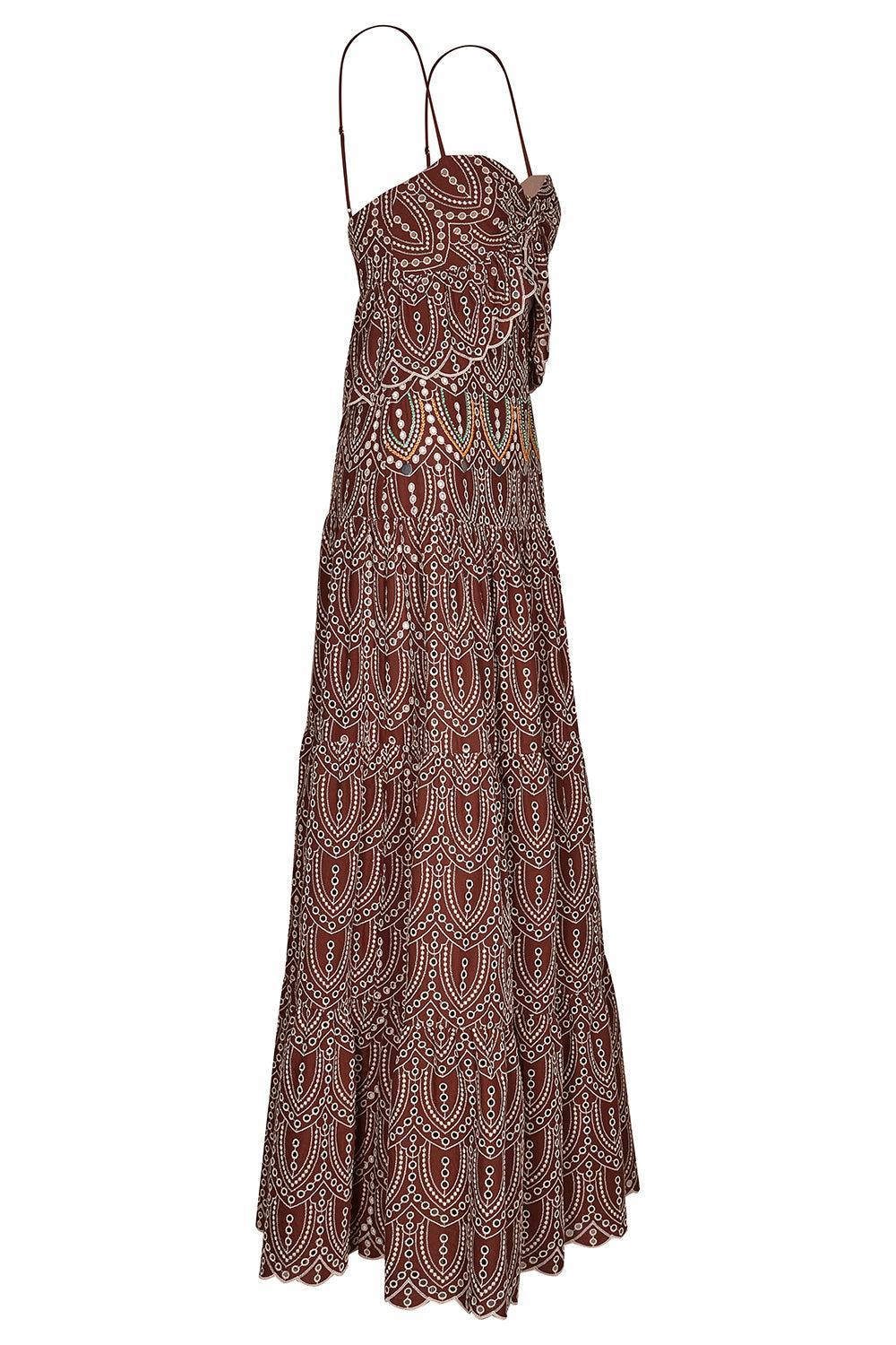 Entre Flechas Maxi Dress-RDWNECRU-2-CLOTHINGDRESSCASUAL-JOHANNA ORTIZ