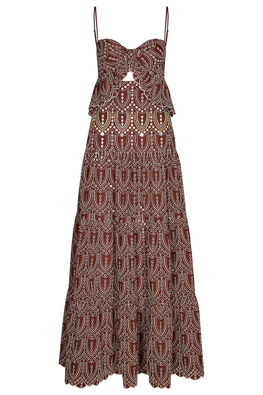 Entre Flechas Maxi Dress-RDWNECRU-2-CLOTHINGDRESSCASUAL-JOHANNA ORTIZ