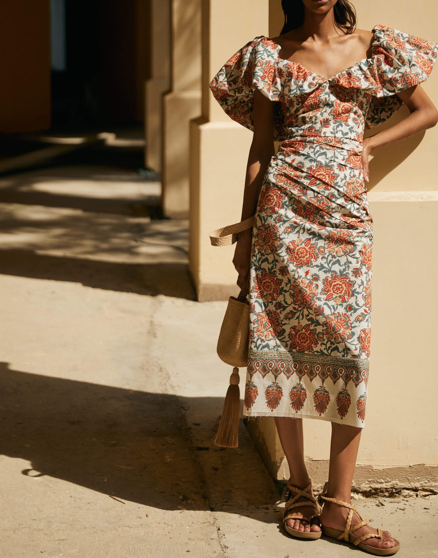 JOHANNA ORTIZ-Art De Vivre Midi Dress-