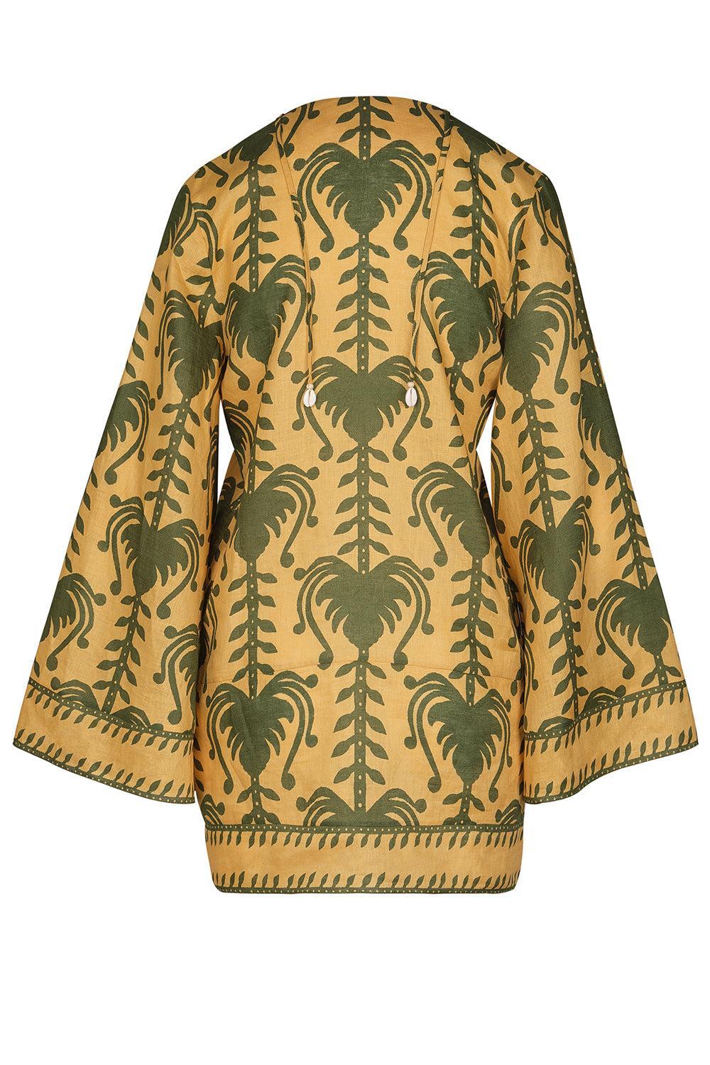 Wild Savannah Tunic Dress - Yellow Light Green-YLWLTGRN-0-CLOTHINGDRESSCASUAL-JOHANNA ORTIZ