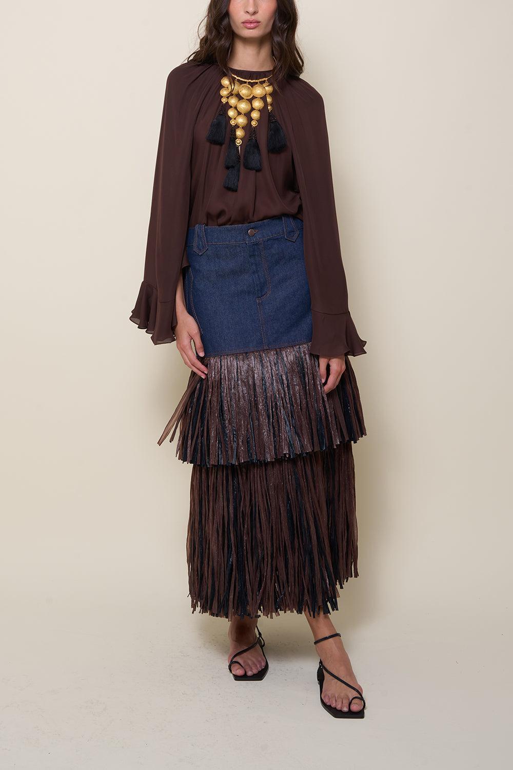 Calipso Ankle Skirt-NAVY-2-CLOTHINGSKIRTMAXI-JOHANNA ORTIZ