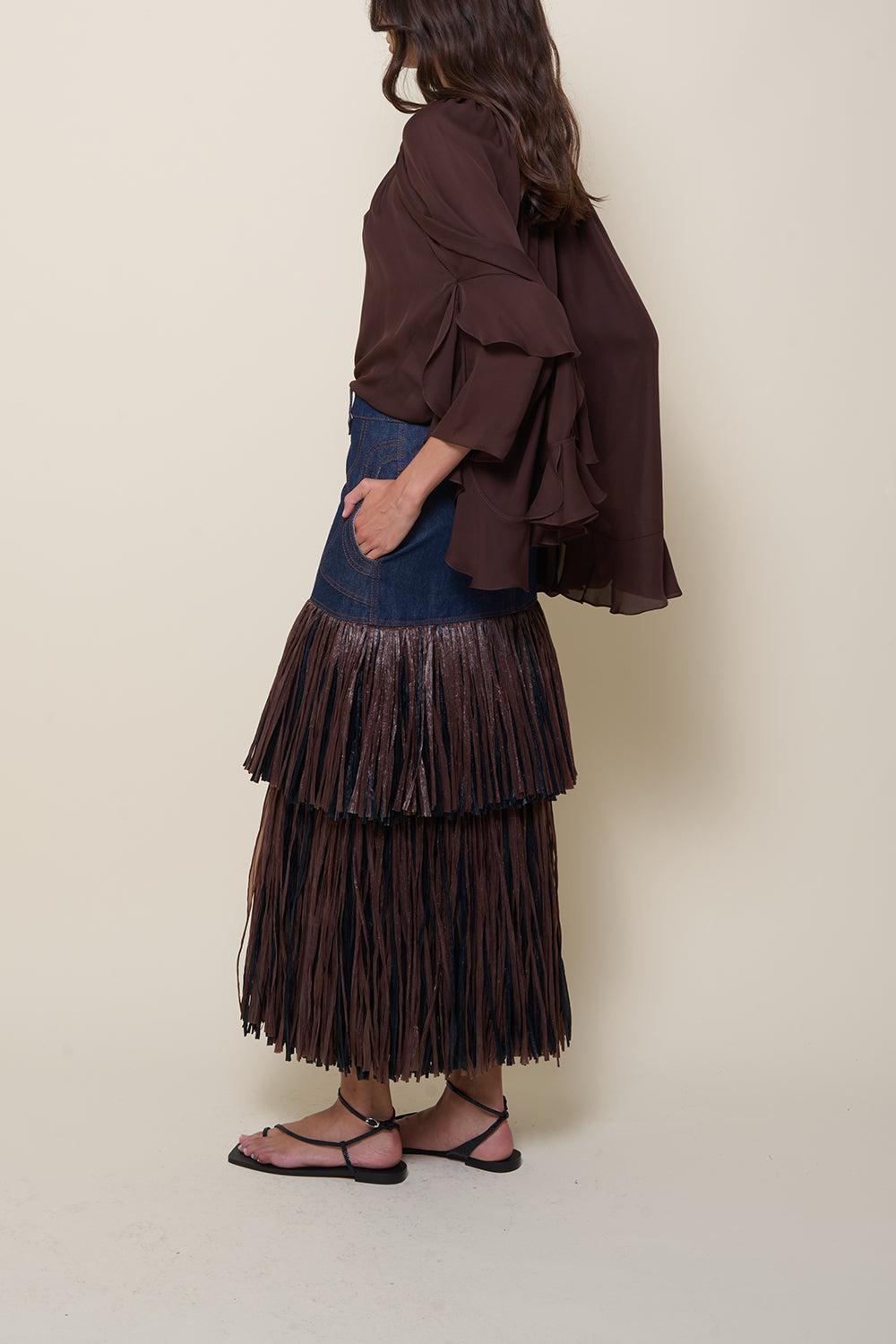 Calipso Ankle Skirt-NAVY-2-CLOTHINGSKIRTMAXI-JOHANNA ORTIZ