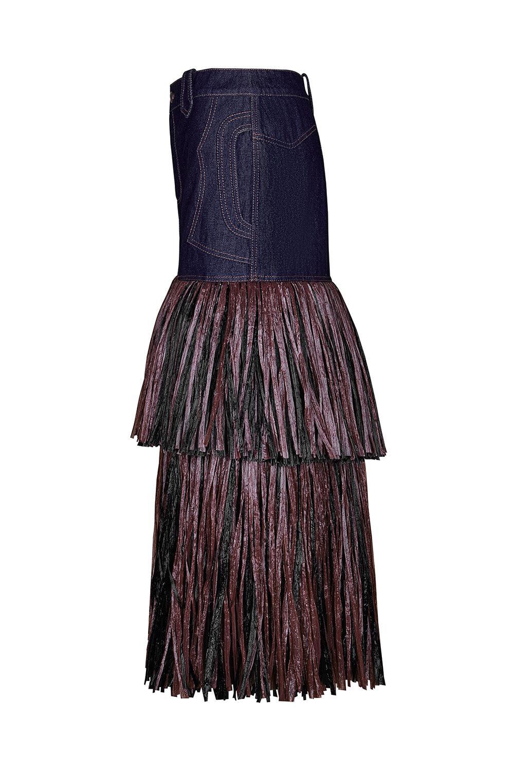 Calipso Ankle Skirt-NAVY-2-CLOTHINGSKIRTMAXI-JOHANNA ORTIZ