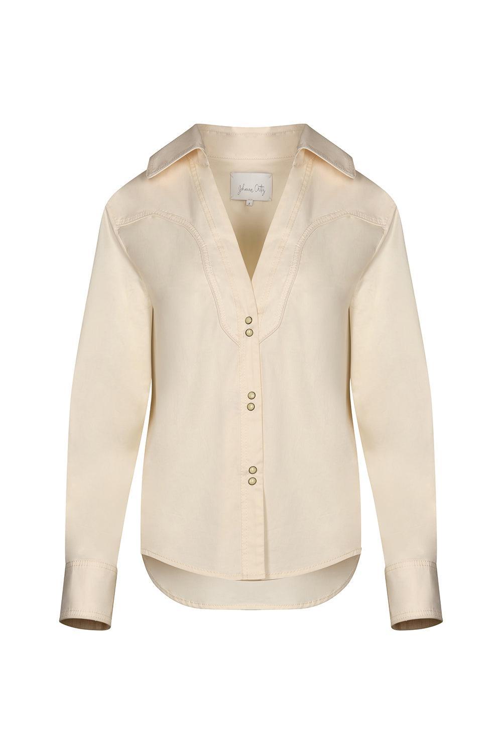 Hacia Puerto Poplin Shirt-ECRU-2-CLOTHINGTOPBLOUSE-JOHANNA ORTIZ