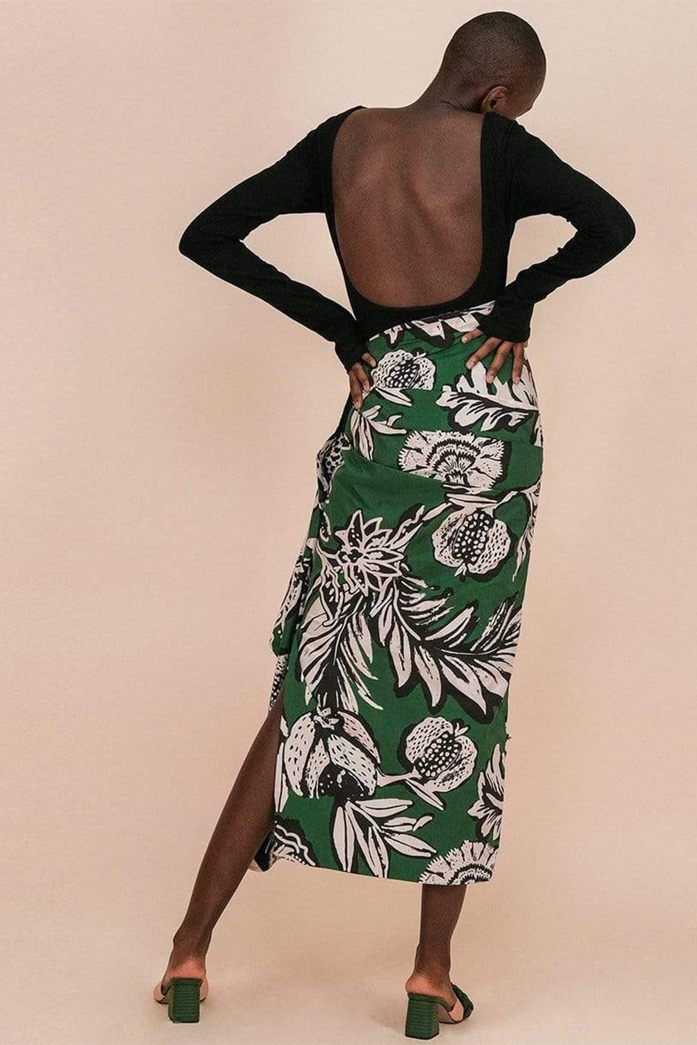 JOHANNA ORTIZ-Neruda Bodysuit with Cape-