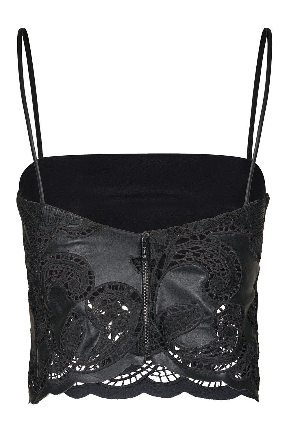 JOHANNA ORTIZ-Seduccion Lunar Top-BLACK