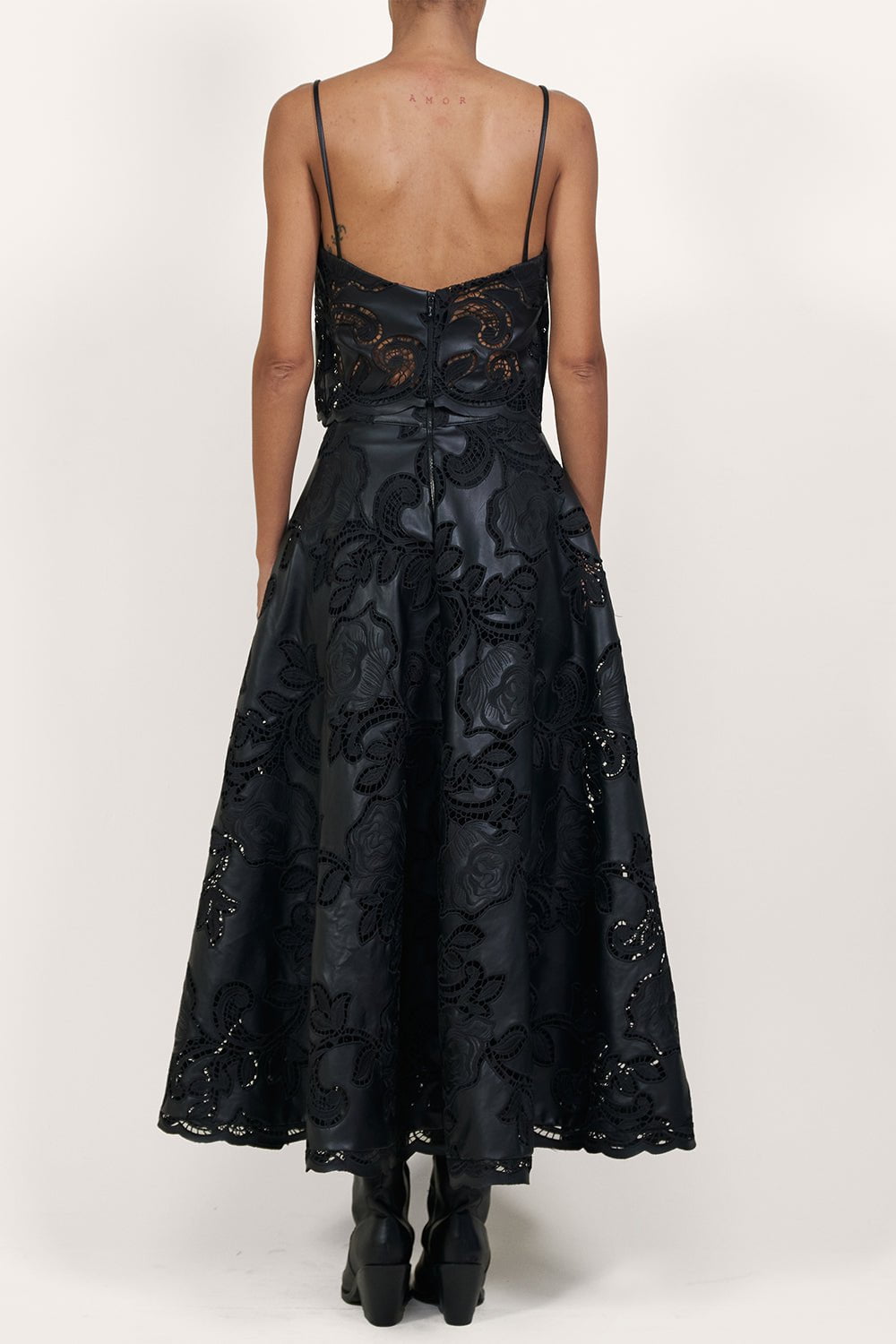 JOHANNA ORTIZ-Seduccion Lunar Top-BLACK