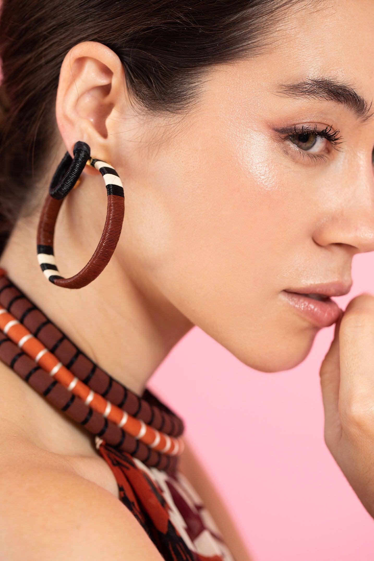 JOHANNA ORTIZ-Color Parallelism Earrings-TERRACTA