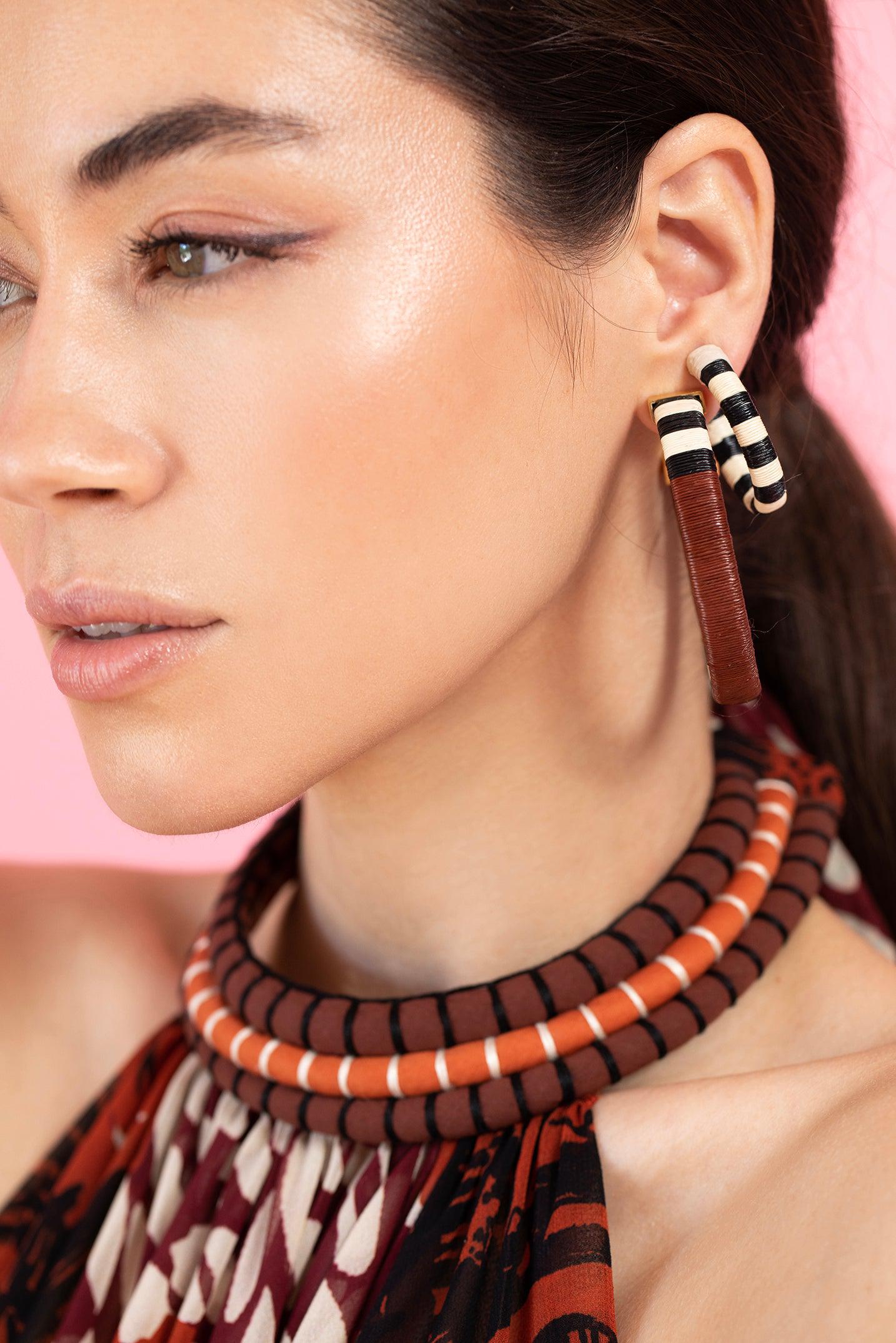 JOHANNA ORTIZ-Color Parallelism Earrings-TERRACTA