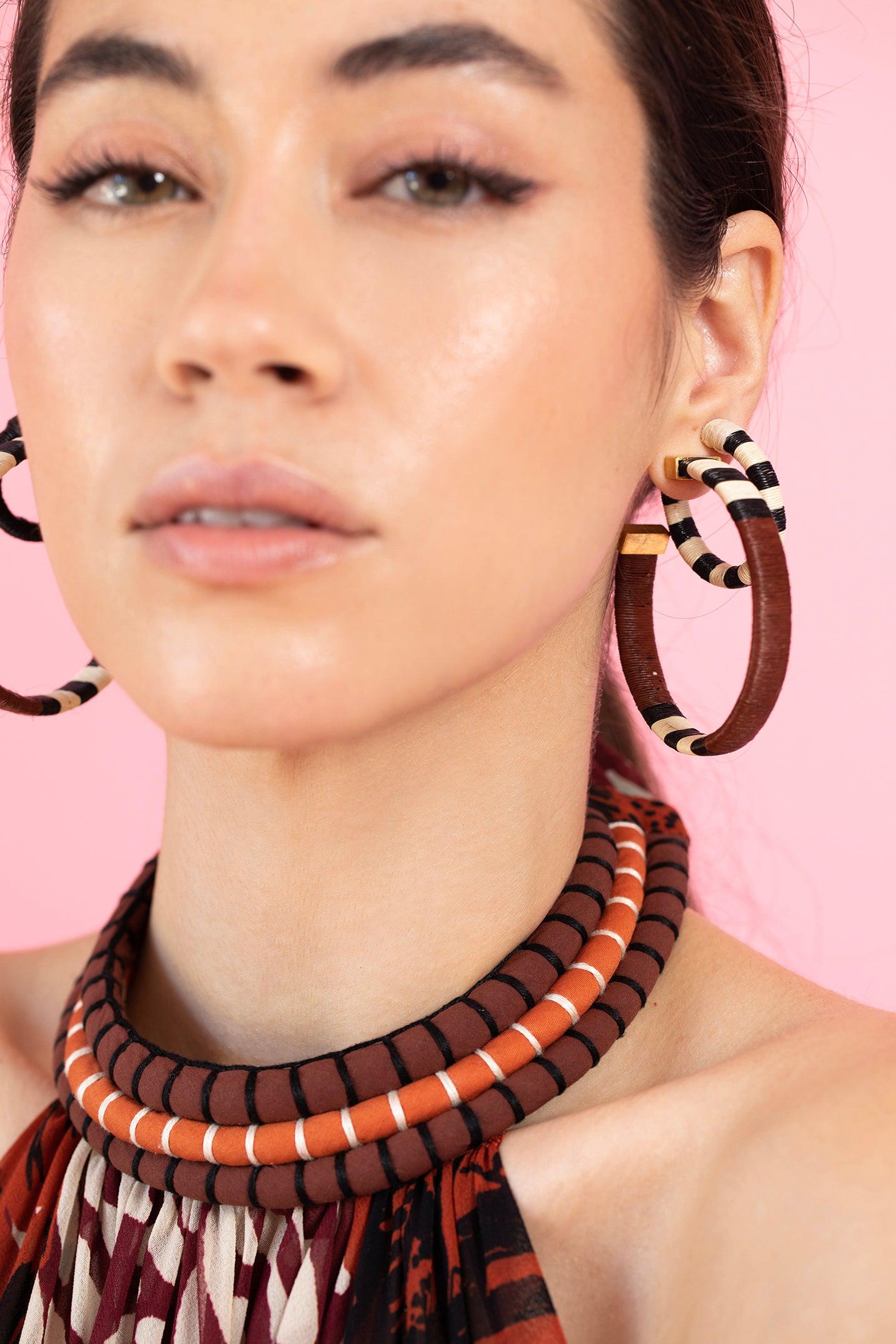 JOHANNA ORTIZ-Color Parallelism Earrings-TERRACTA
