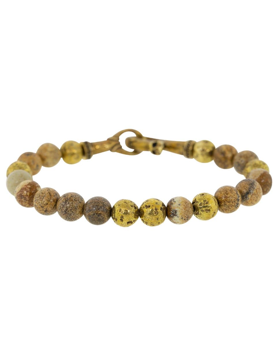 JOHN VARVATOS-Jasper Brass Beaded Bracelet-BRASS
