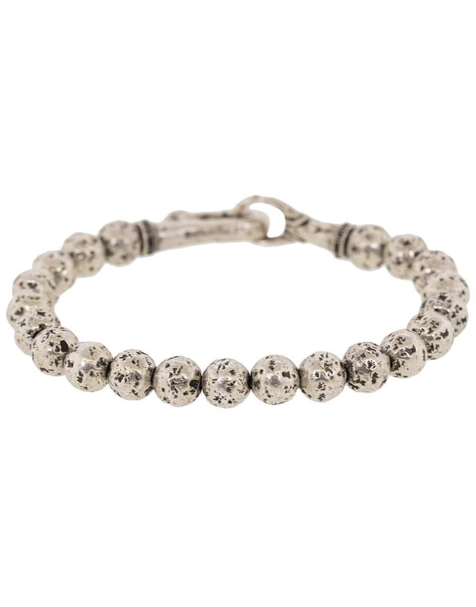 JOHN VARVATOS-Silver Bead Bracelet-SILVER
