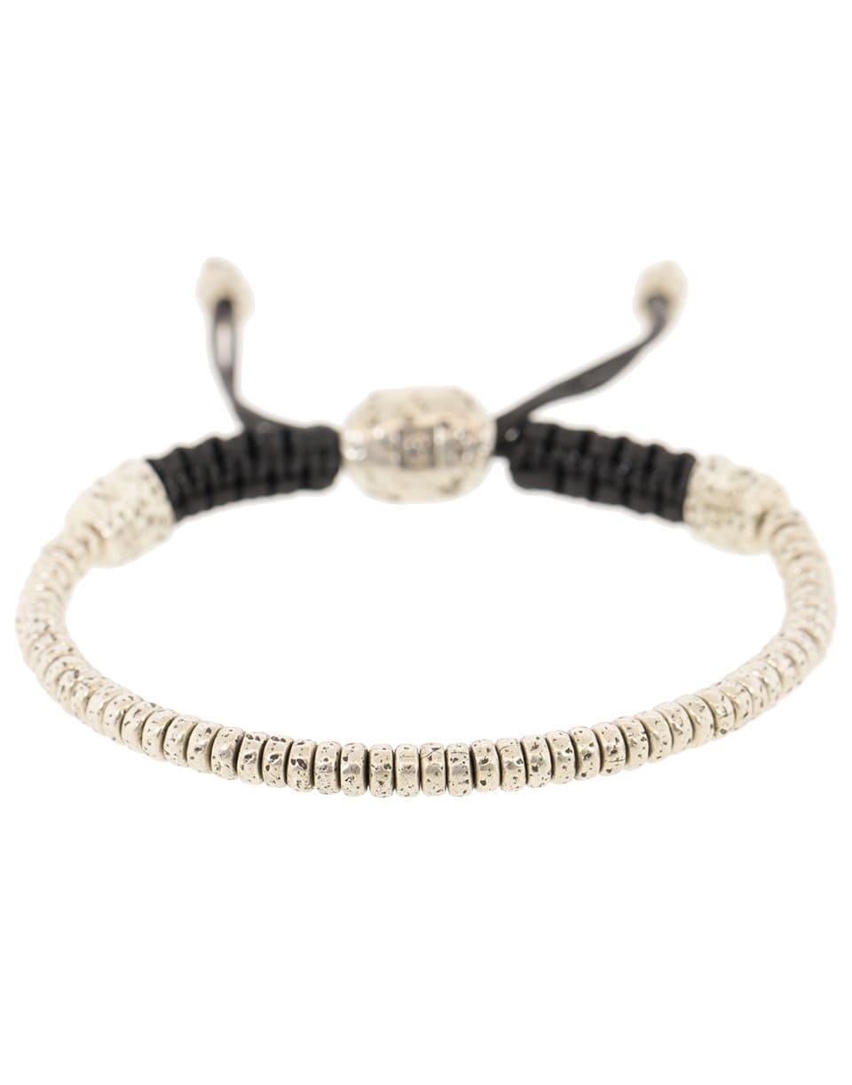 JOHN VARVATOS-Silver Rondelle Bead Bracelet-SILVER