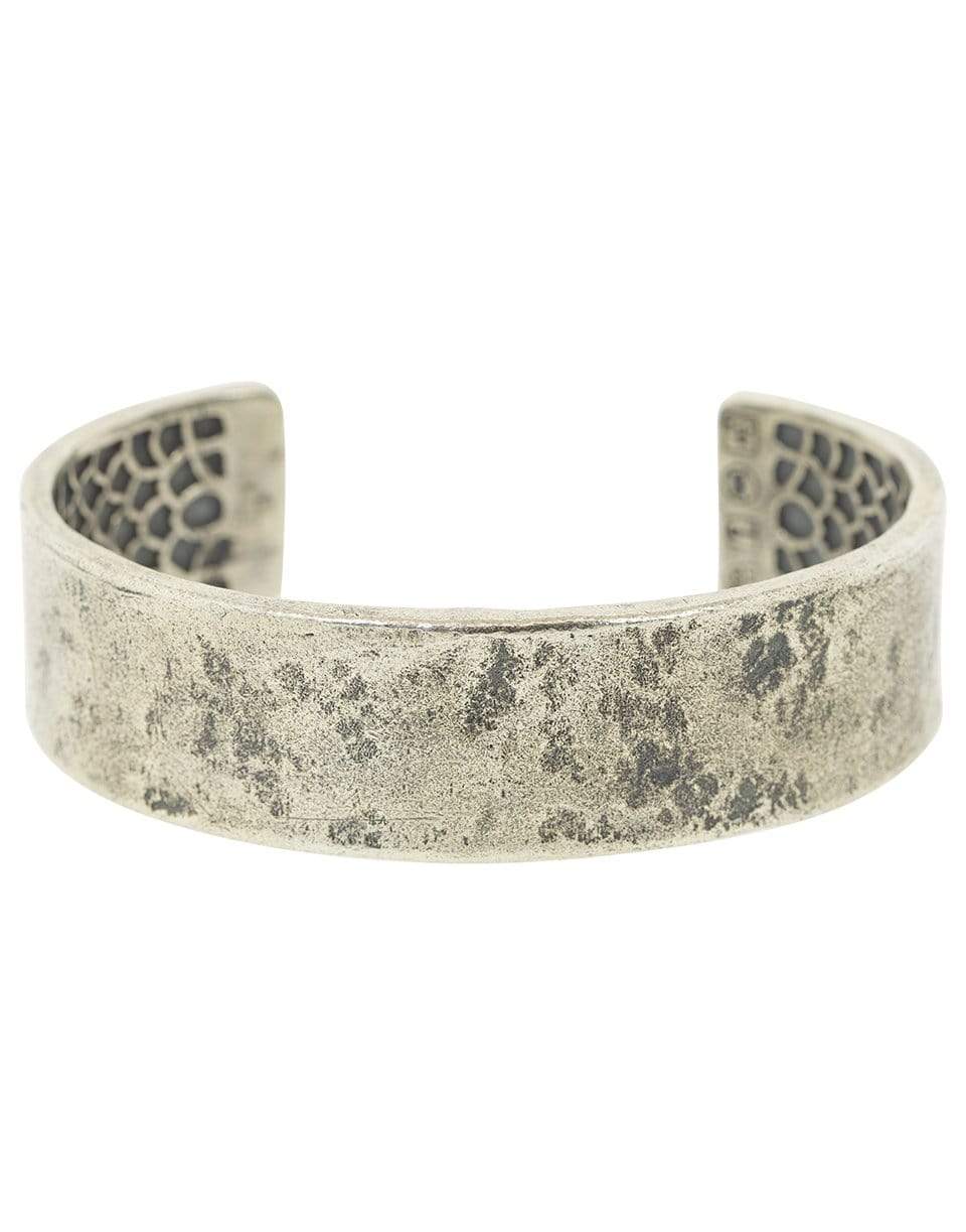 JOHN VARVATOS-Wide Distressed Cuff-SILVER