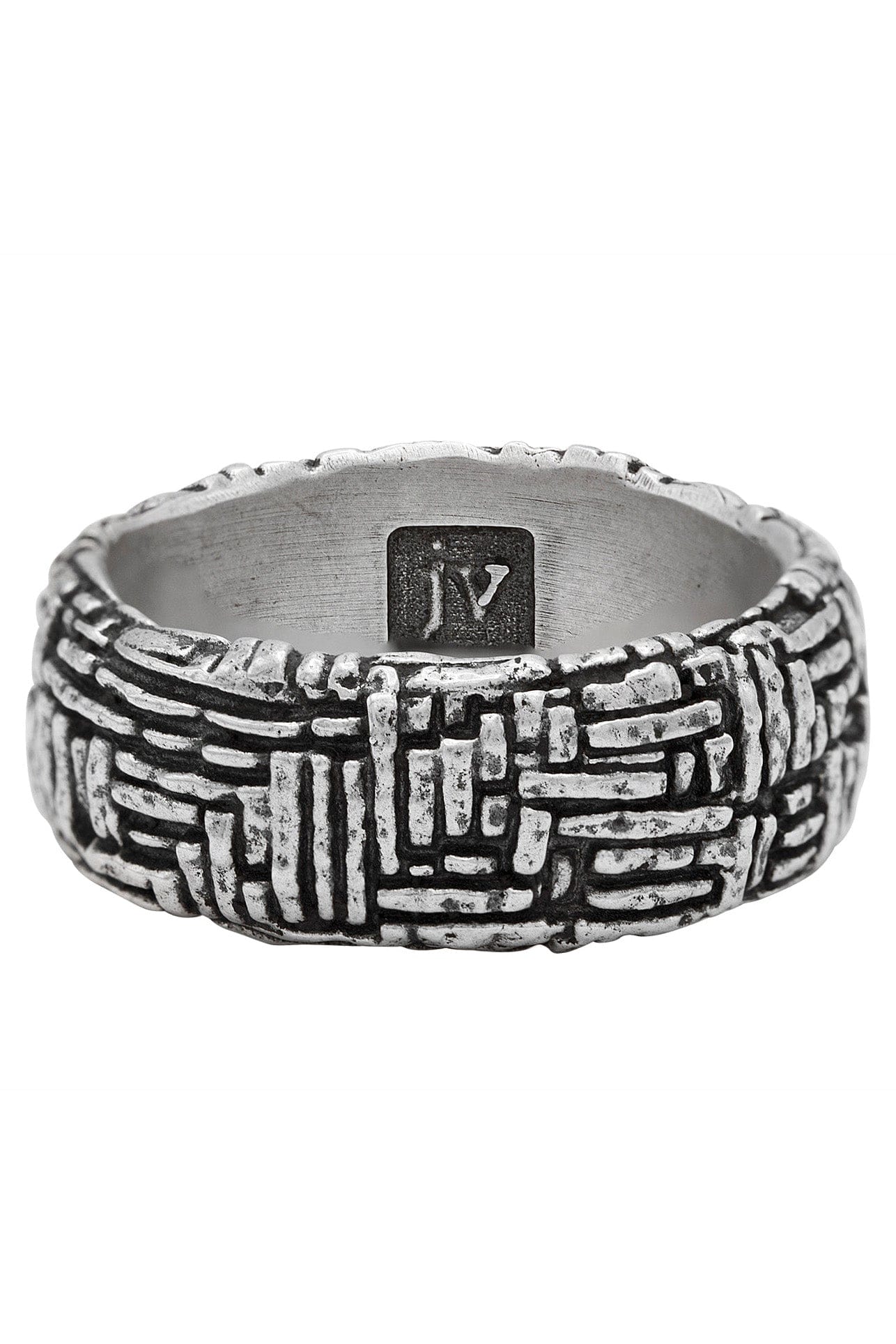 JOHN VARVATOS-Woven Ring-SILVER