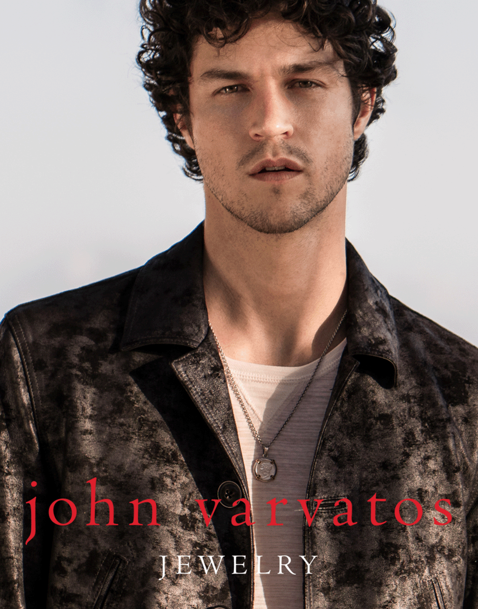 JOHN VARVATOS-Silver and Brass Dime Pendant Necklace-SILVER