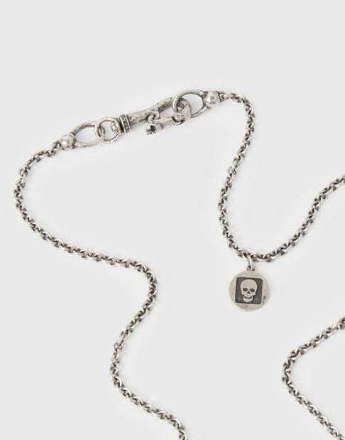 JOHN VARVATOS-Silver Distressed Dog Tag-SILVER
