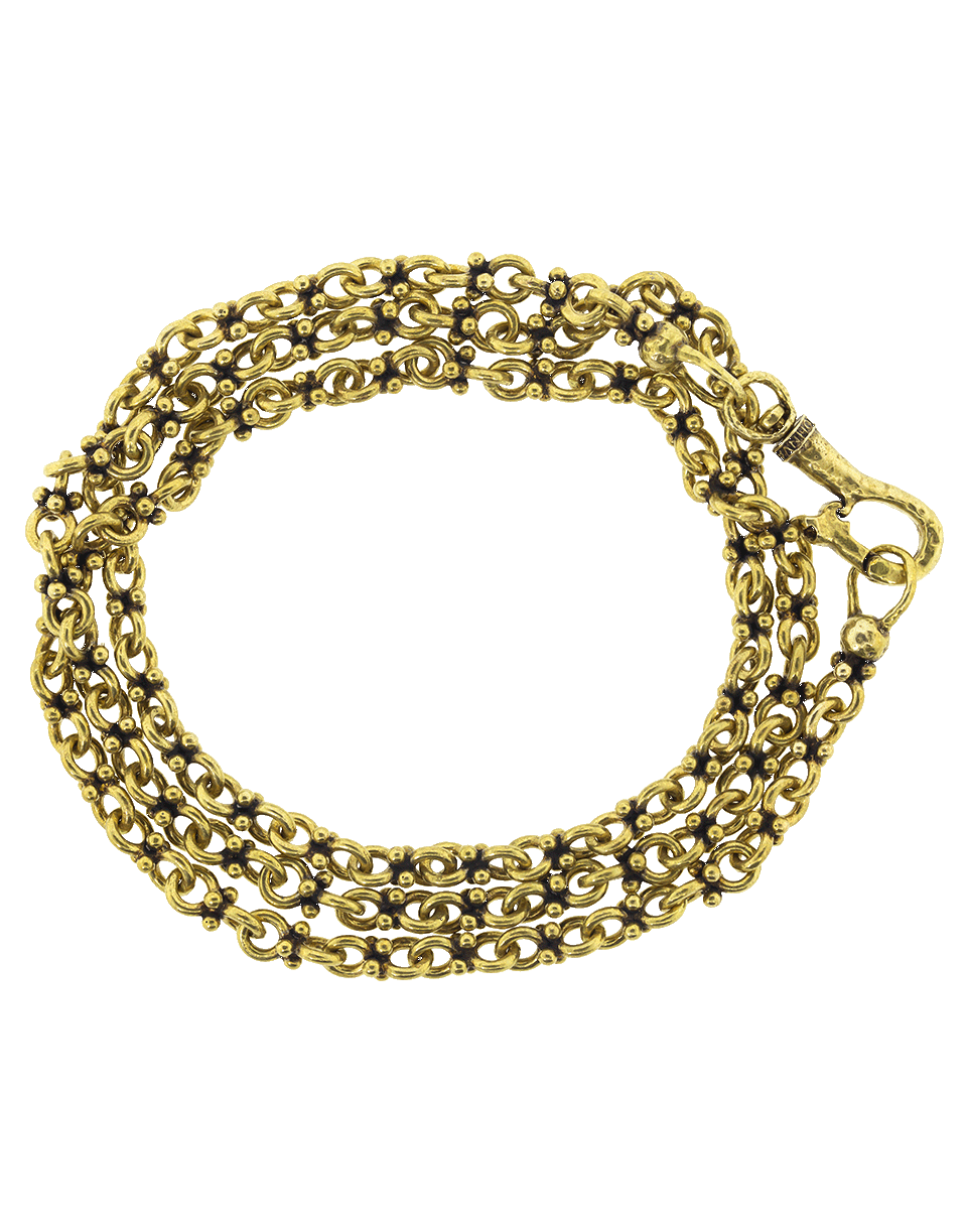 JOHN VARVATOS-Brass Double Round Chain-BRASS