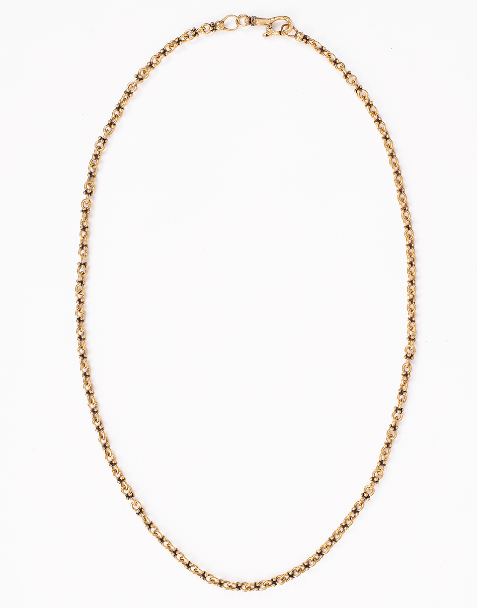 JOHN VARVATOS-Brass Double Round Chain-BRASS