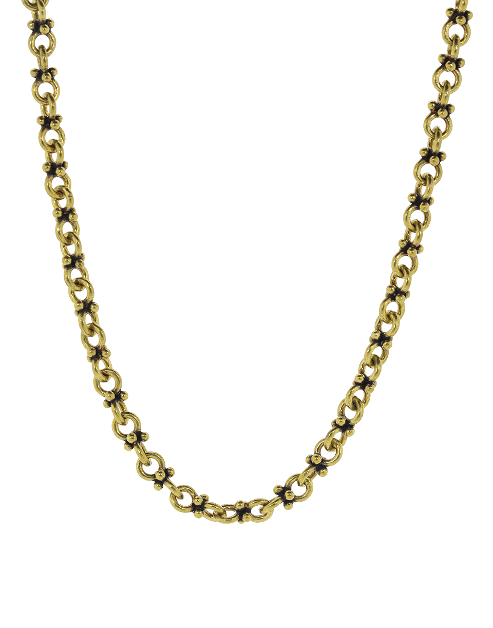 JOHN VARVATOS-Brass Double Round Chain-BRASS