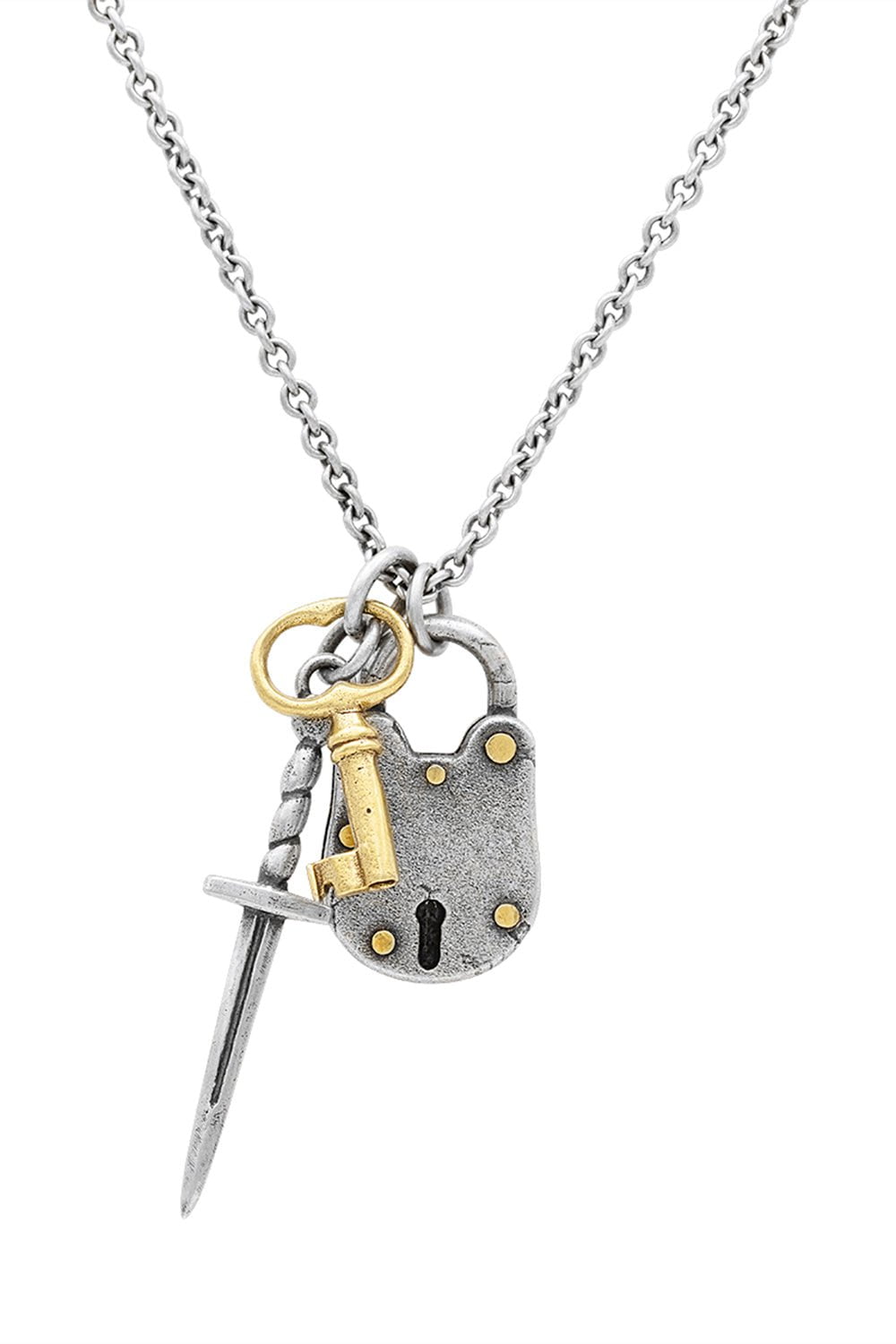 JOHN VARVATOS-Charm Necklace-SILVER