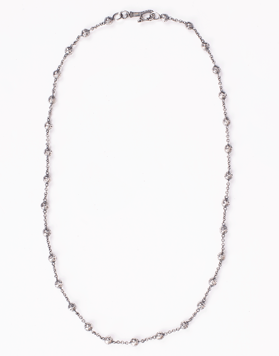 JOHN VARVATOS-Sterling Silver Bead Necklace-SILVER