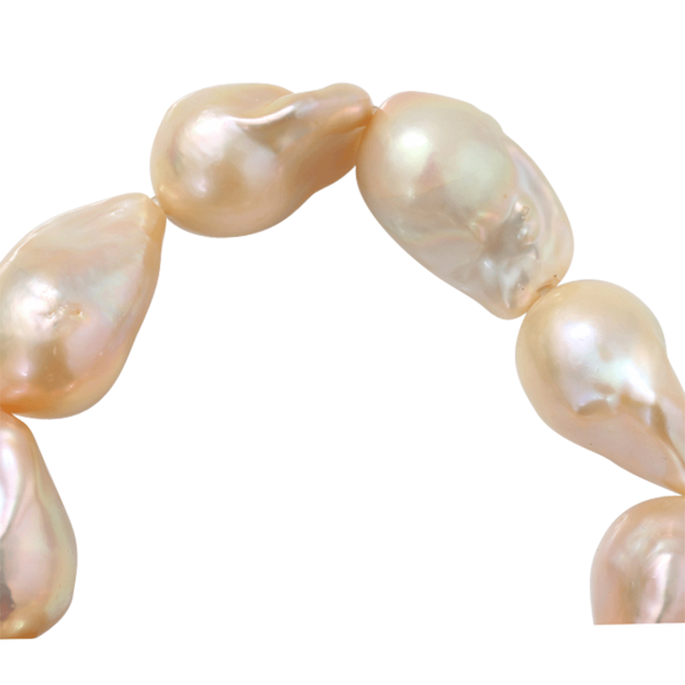 JORDAN ALEXANDER-Beige Baroque Pearl Bracelet-BEIGE