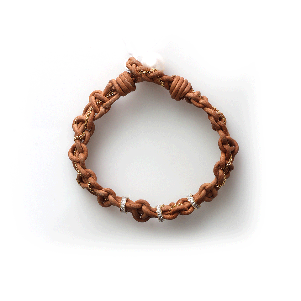 JORDAN ALEXANDER-Leather Switch Bracelet-YELLOW GOLD