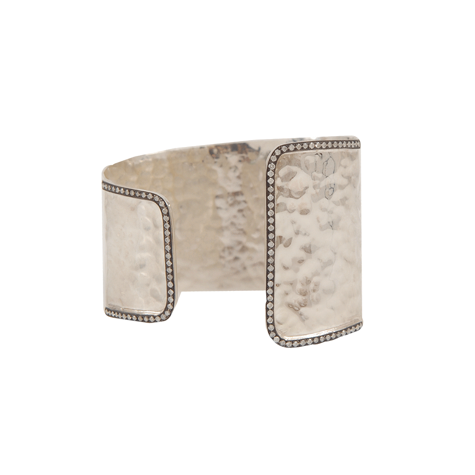 JORDAN ALEXANDER-Diamond Cuff Bracelet-SILVER