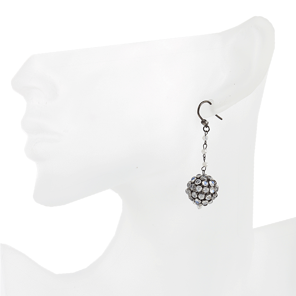 JORDAN ALEXANDER-Moonstone Ball Drop Earrings-SILVER