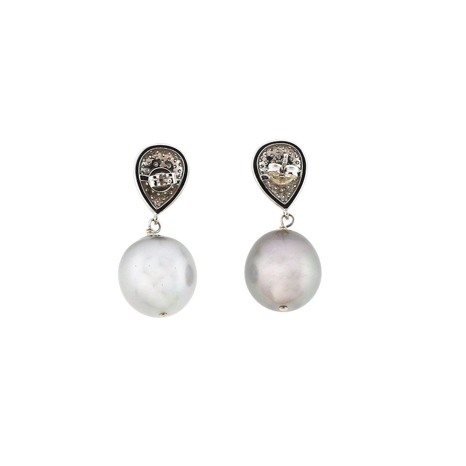 JORDAN ALEXANDER-Tahitian Pearl Drop Earrings-WHITE GOLD