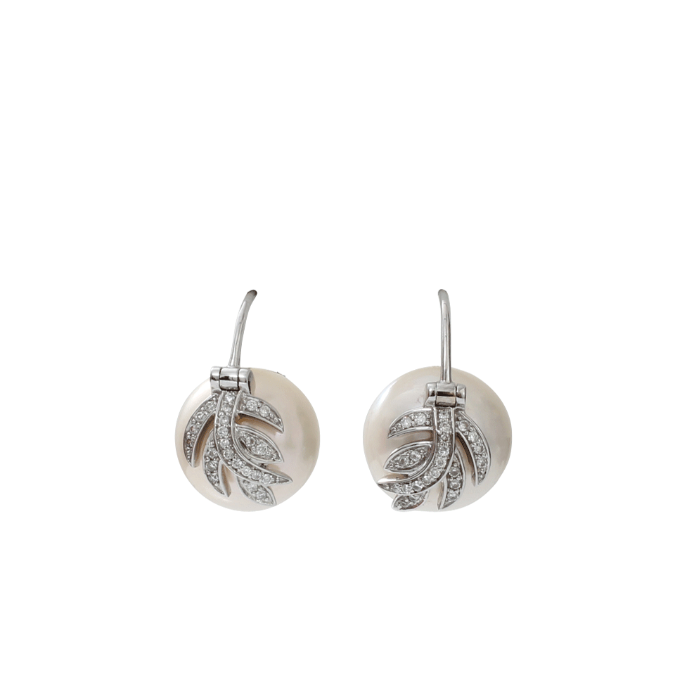 JORDAN ALEXANDER-White Freshwater Pearl Earrings-WHITE GOLD