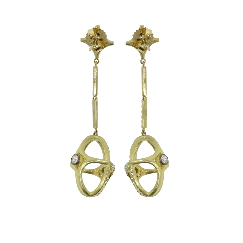 JORDAN ALEXANDER-Pave Diamond Motif Drop Earrings-YELLOW GOLD