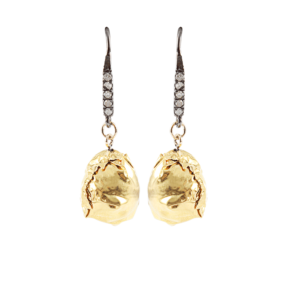 JORDAN ALEXANDER-Gold Wrap Pearl Drop Earrings-YLW GOLD
