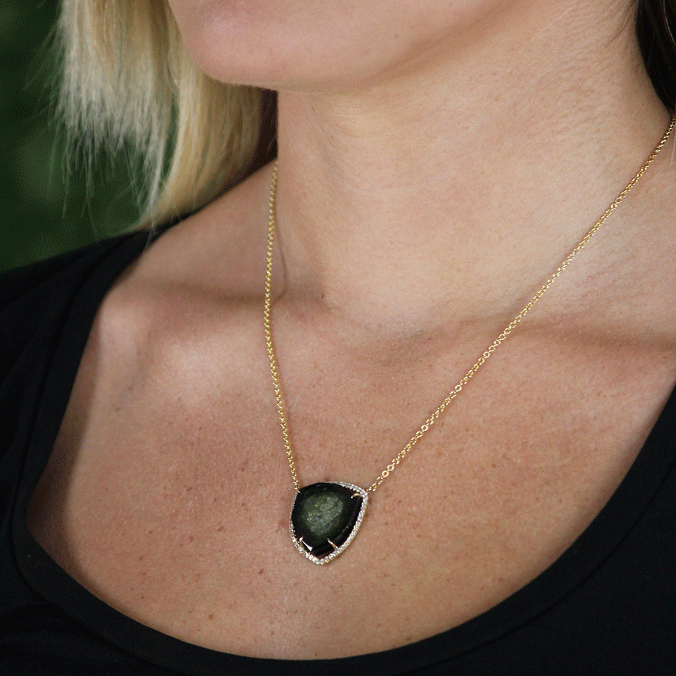 JORDAN ALEXANDER-Green Tourmaline Necklace-YELLOW GOLD