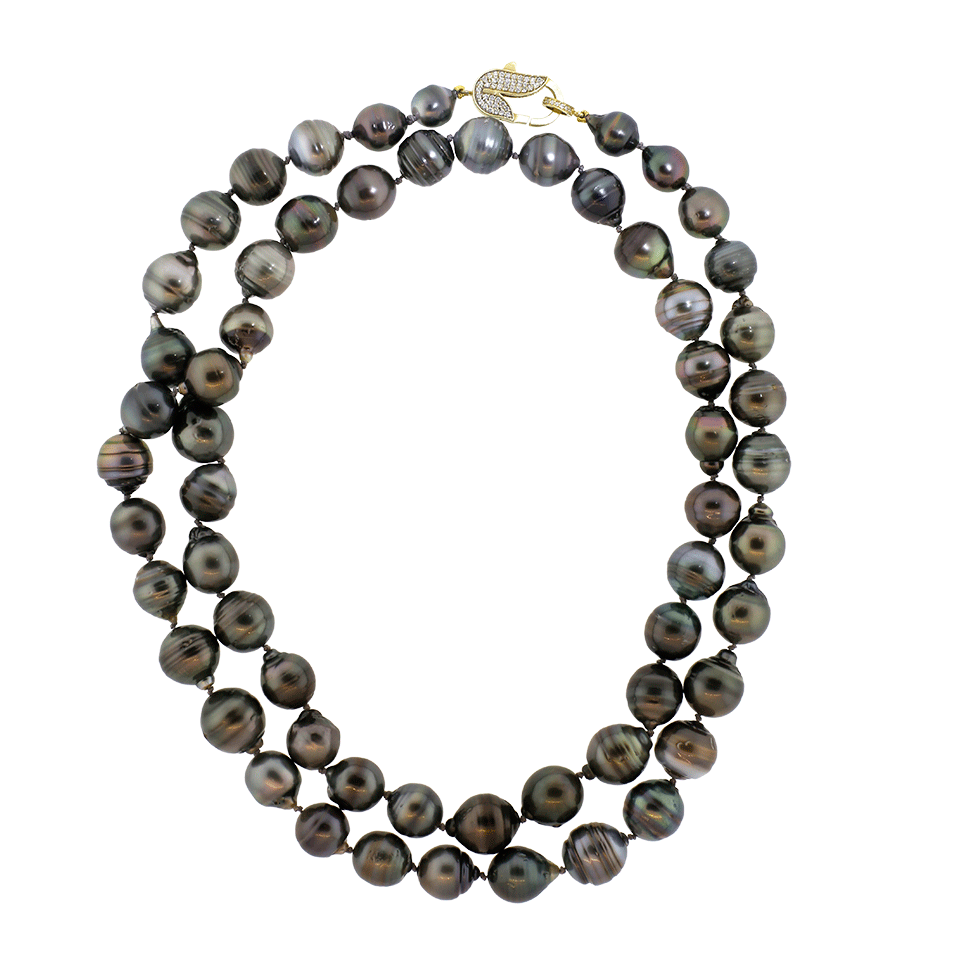 JORDAN ALEXANDER-Multicolor Tahitian Pearl Necklace-YELLOW GOLD