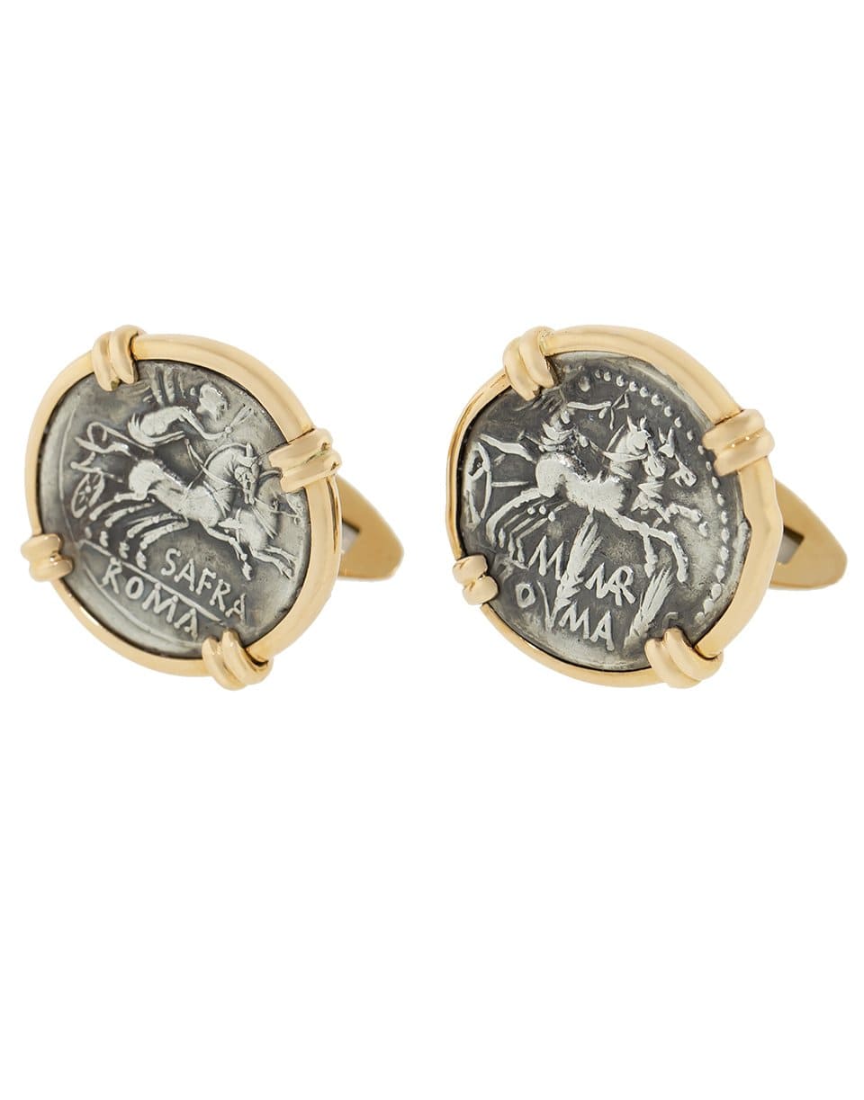 JORGE ADELER-Victory Coin Cufflinks-ROSE GOLD