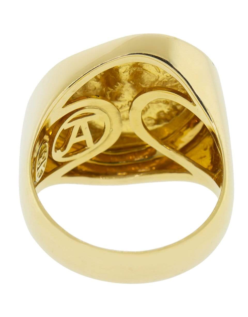 JORGE ADELER-Victory Coin Diamond Ring-YELLOW GOLD