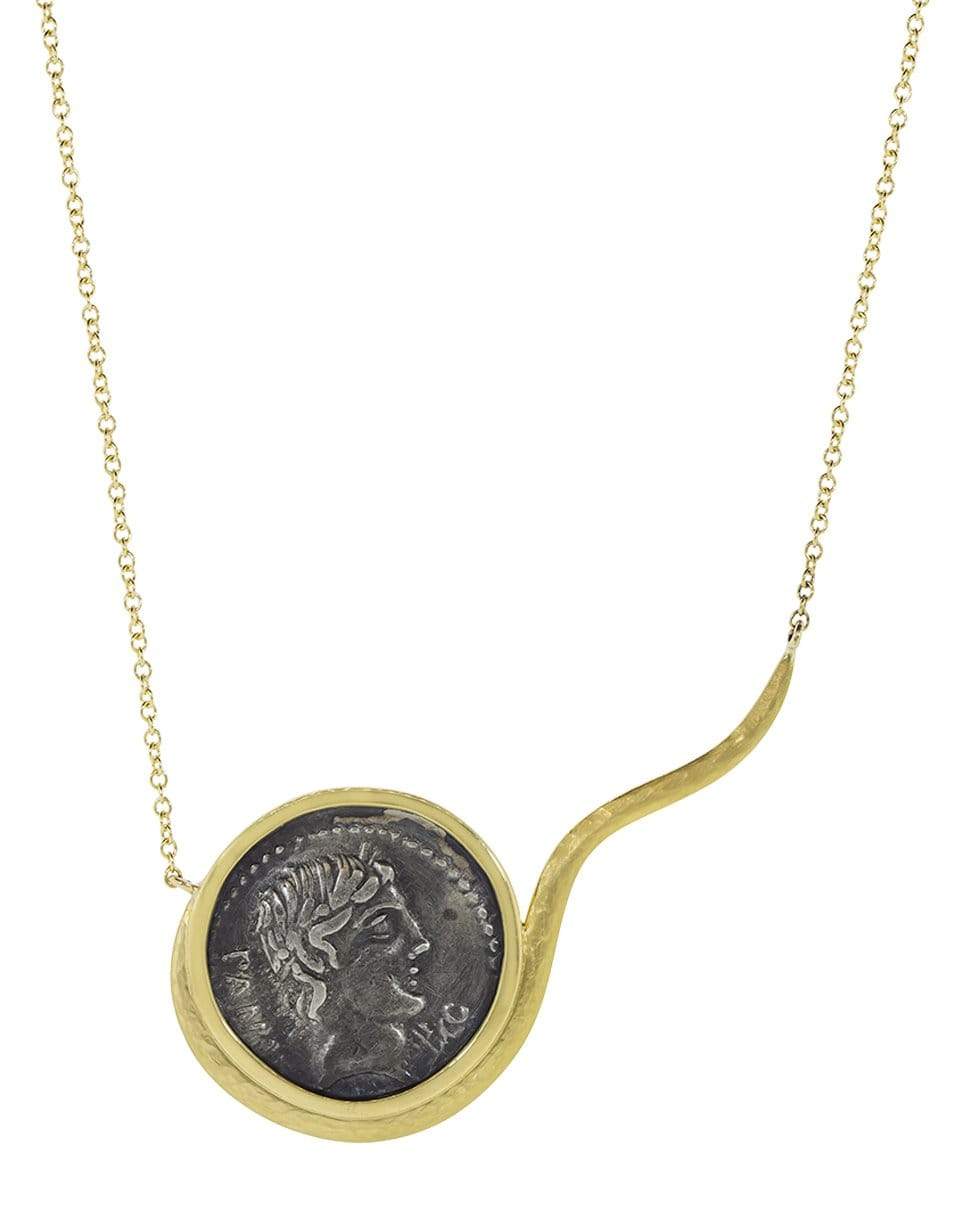 JORGE ADELER-Apollo Coin Necklace-YELLOW GOLD