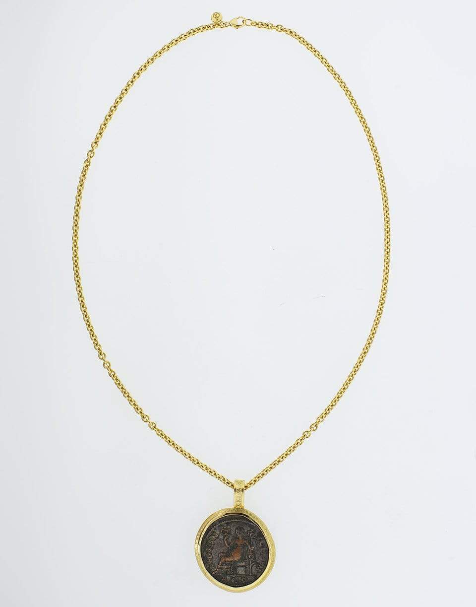 JORGE ADELER-Fides Coin Necklace-YELLOW GOLD
